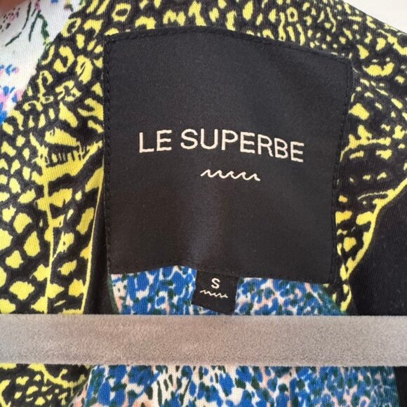 Le Superbe - Les Chats Maxi Dress Tiger and Leopard Print Dress- Small - Picture 3 of 5